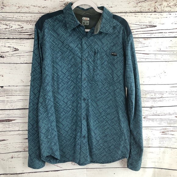 Columbia Titanium Men’s Button Down Shirt Omni-Dry - Picture 2 of 8
